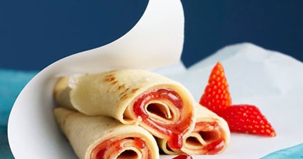 Peanut Butter and Jam-Filled Crêpes