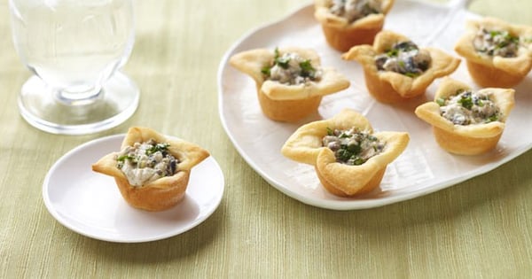 Creamy Mushroom Tartlets
