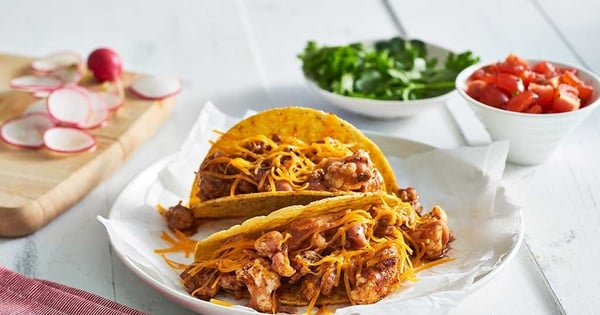 Cheesy Chicken and Cauliflower Tacos