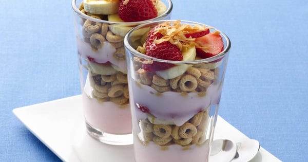 Tropical Banana Nut Parfaits