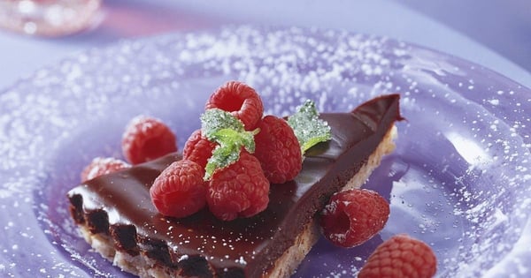Raspberry Truffle Tart