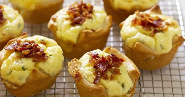 Bacon Quiche Crescent Cups