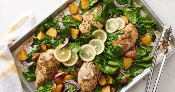 Sheet-Pan Lemon Chicken and Potatoes