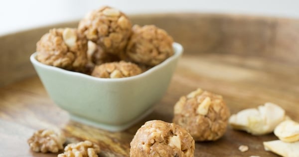"Apple Crisp" Peanut Butter Snack Bites
