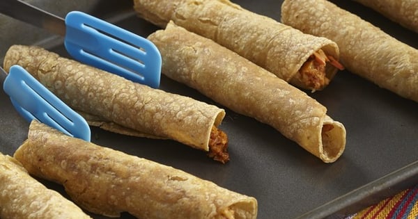 Baked Cauliflower Taquitos