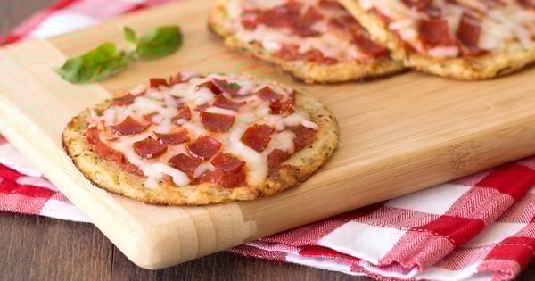 Cutie-Pie Cauliflower-Crust Pepperoni Pizzas