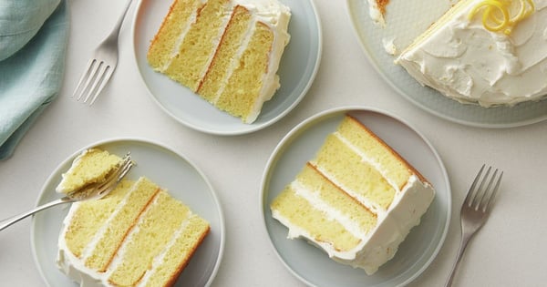 Lemon Velvet Cream Cake