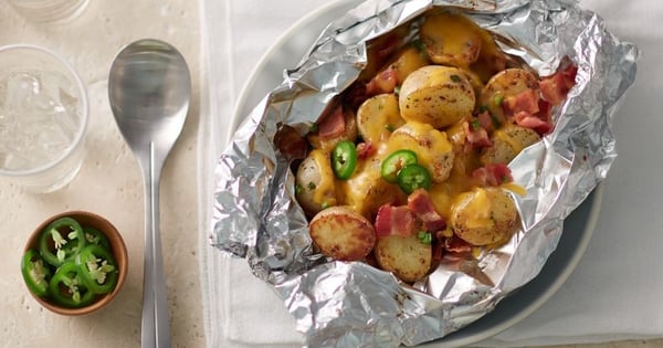 Cheesy Bacon Ranch Potato Foil Packs