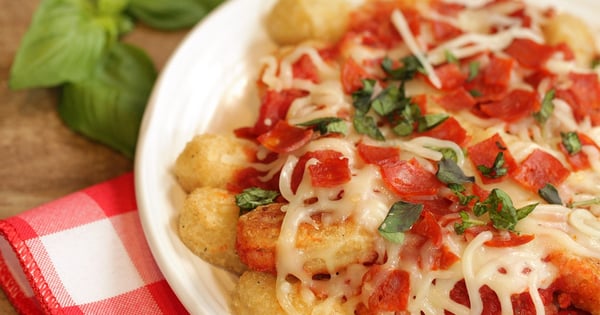 Pizza-fied Veggie Tots