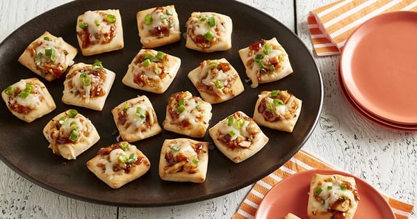 Hawaiian BBQ Chicken Pizza Bites