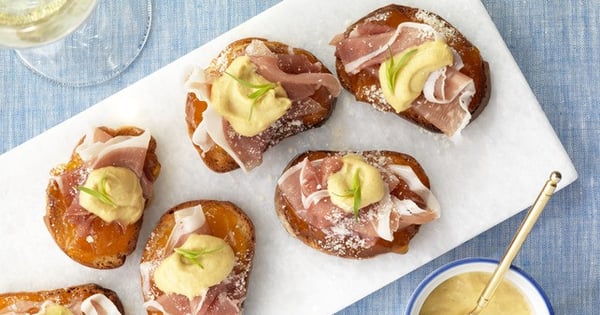 Prosciutto & Dijon Crostini