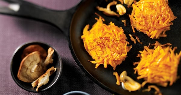 Squash and mushroom cakes