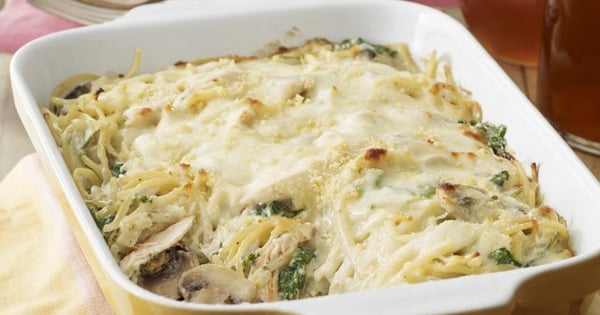 Chicken Tetrazzini Florentine