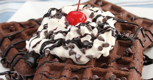 Cake Mix Waffles