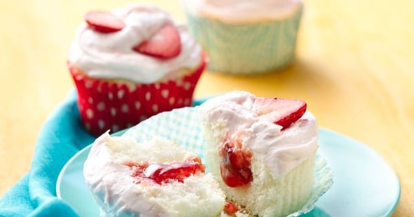 Pockets of Strawberry Cupcakes