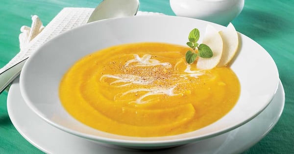Parsnip, sweet potato, and Asian pear soup