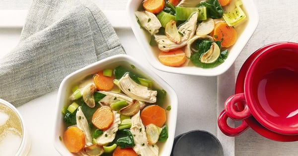 Roasted Garlic Chicken Soup