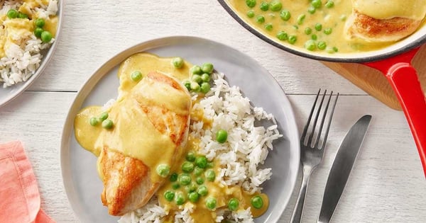 Coconut Curry Chicken and Peas
