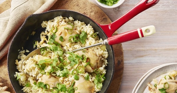 One Pot Ginger Chicken and Rice
