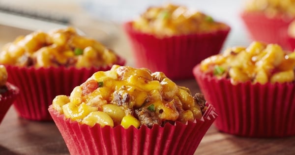 Mini Taco Mac & Cheese Cups