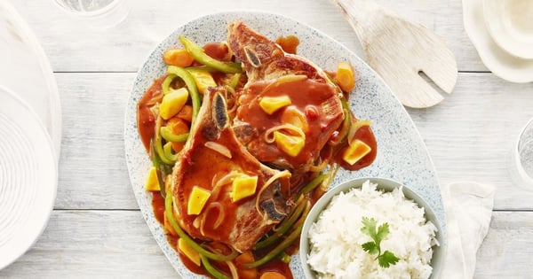 Mango Jerk Pork Chops