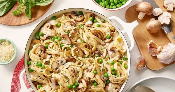 One Pot Vegetarian Carbonara