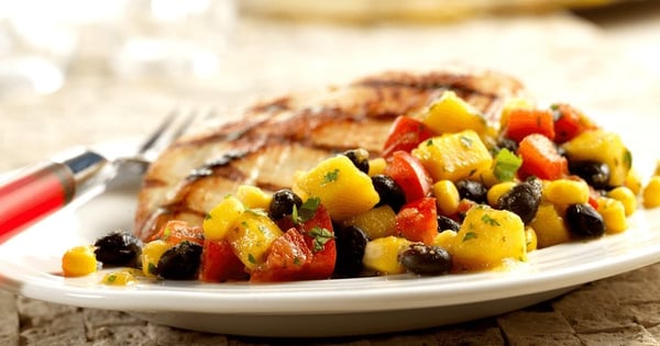 Mango, Corn & Black Bean Verde Salad