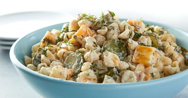 Dill Pickle-Ranch Pasta Salad