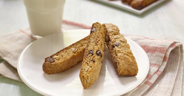 Gluten Free* Banana Chocolate Chip Biscotti