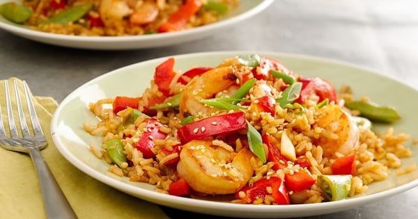 Sriracha Shrimp Fried Rice