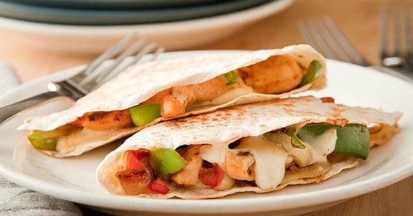 Sizzling Chicken & Cheese Quesadillas