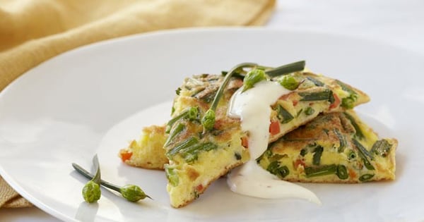 Chive & Parmesan Egg Cake
