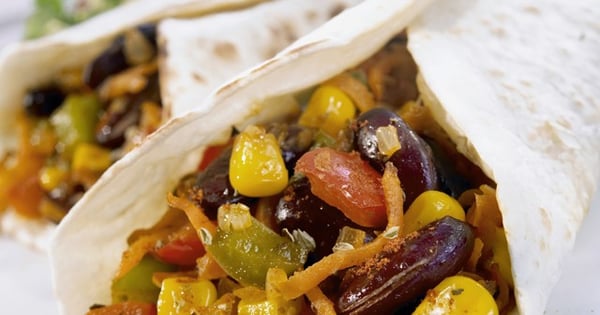 Cheesy Vegetable Burritos