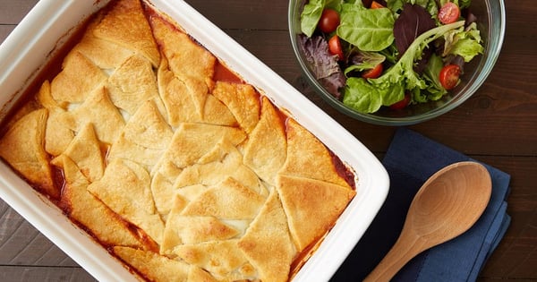 Crescent-Topped Italian Chicken Casserole