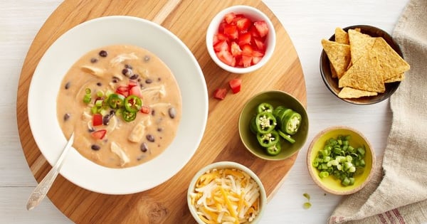 Cheesy Chicken Enchilada Soup