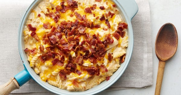 One-Pot Chicken, Bacon and Ranch Pasta
