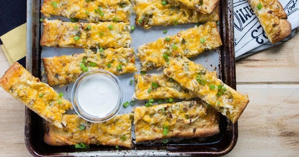 Chicken-Bacon-Ranch Pizza Sticks