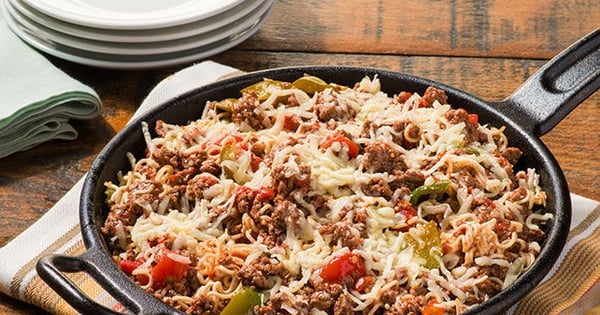 Saucy Beef-Noodle Skillet