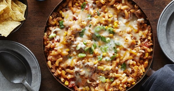 One-Pot Salsa Beef Skillet