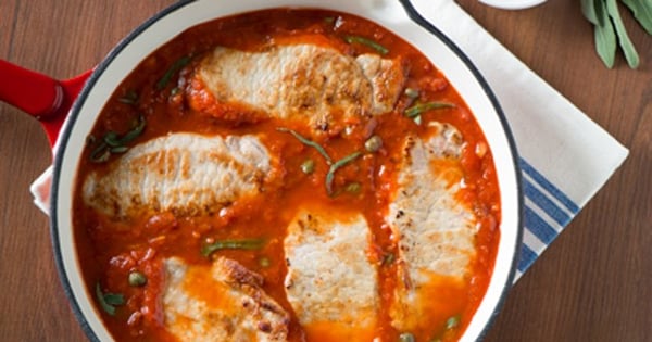 Southern Italian Pork Scallopine