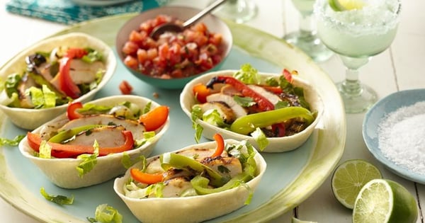Grilled Chicken Fajita Boats