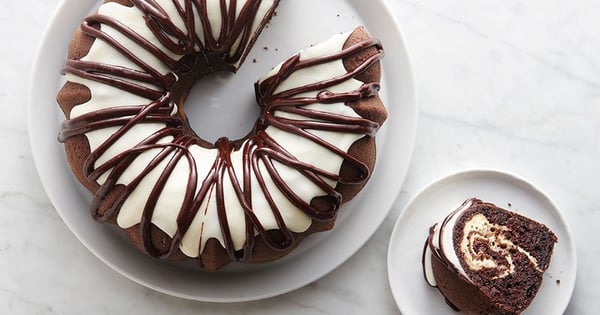Chocolate Cheesecake Swirl Bundt Cake