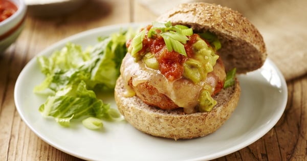 Grilled Mexican Chicken Burgers
