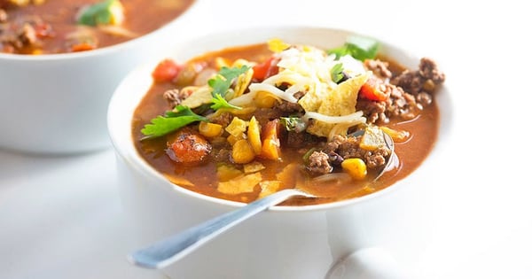 Beef Taco Tortilla Soup