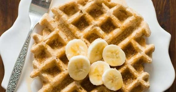 Delicious Peanut Butter Waffles