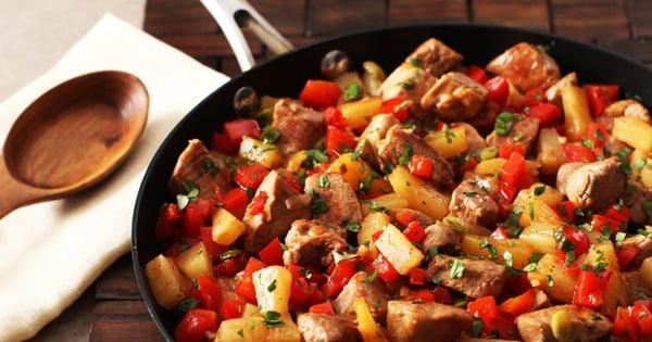 Skillet Pineapple BBQ Pork