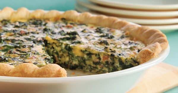 Spinach & Bacon Quiche