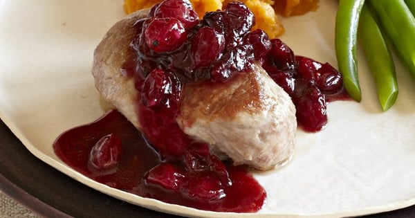 Cranberry-Balsamic Pork Skillet