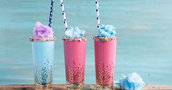 Cotton Candy Milkshake Shots