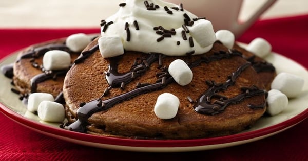 Hot Chocolate Pancakes